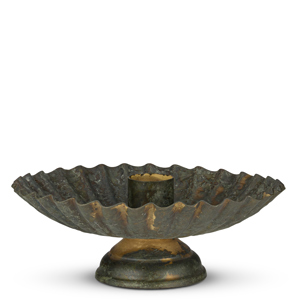 Nkuku Matu Candle Holder Antique Patina Large